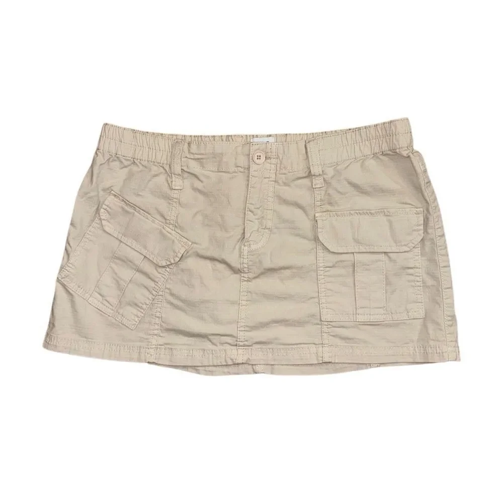 Urban Outfitters BDG Women's Y2K Beige Cargo Skirt Size XL